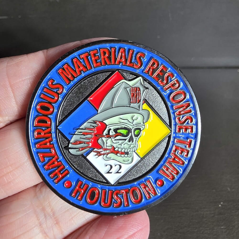 Houston Hazardous Materials Response Team Challenge Coin